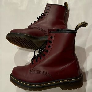 Dr. Martens Cherry Red Leather Boots